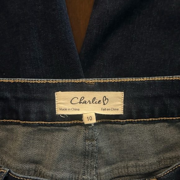 Charlie B Blue Floral Embroidered Jeans - Picture 8 of 8
